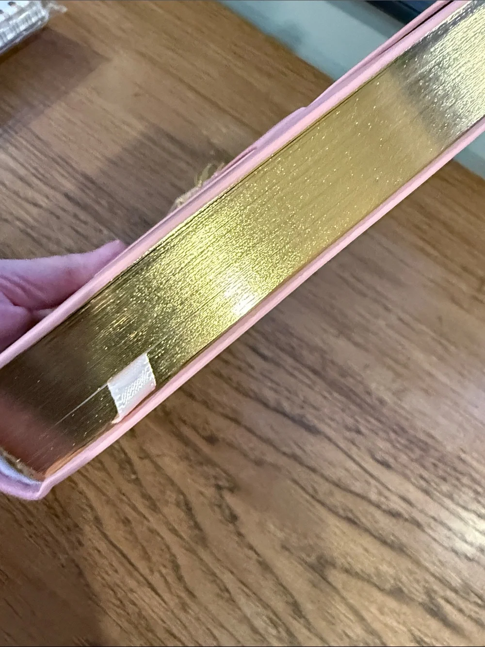 Papyrus Blush Pink Faux Leather Journal with Gold Accent